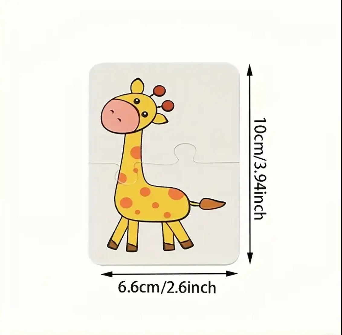 Suitable for Children's 16-Pattern 32pcs Animal and Fruit Themed Matching Puzzle Cards, Educational Cognitive Development Toy Set, Suitable for Toddler Learning, Perfect for Birthday Parties, Baby Showers, and Holiday Gifts, Ages 0-3