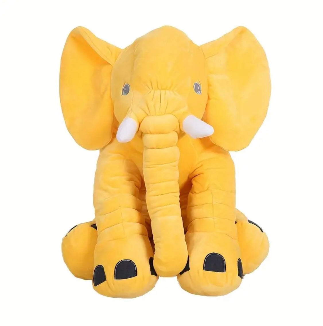 1pcCute grey elephant plush toy - Soft polyester fabric, the perfect gift for birthdays, Christmas and Valentine's Day | Elephant decoration