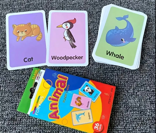 Word Cards for Children: Animals, Fruits, Colors, And Body Parts, Suitable for Early Learning for Kids Aged 3 And Above.